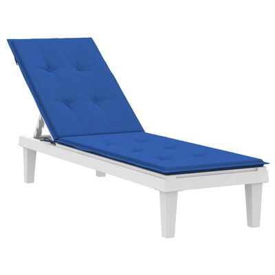 vidaXL Poduszka na leżak, niebieska, (75+105)x50x3 cm