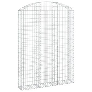 vidaXL Łukowaty kosz gabionowy 150x30x200/220 cm, galwanizowane żelazo