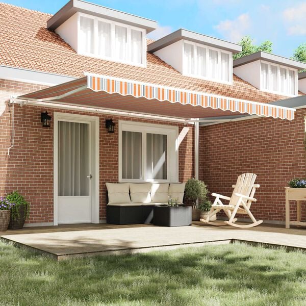 vidaXL Markiza zwijana Wielokolorowe 450 &times; 300 cm tkanina