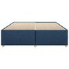 vidaXL Rama ł&oacute;żka bez materaca, niebieska, 200x200 cm, obita tkaniną