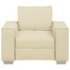 vidaXL Sofa Kremowy 99 x 80 x 84 cm tkanina