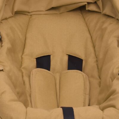 vidaXL Fotelik niemowlęcy do samochodu, kolor taupe, 42x65x57 cm