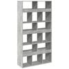 vidaXL Regał, szarość betonu, 100x33x187,5 cm, materiał drewnopochodny