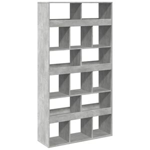 vidaXL Regał, szarość betonu, 100x33x187,5 cm, materiał drewnopochodny
