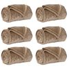 vidaXL Koce narzutowe 6 pcs Camel 220 x 240 cm Polar