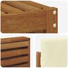 vidaXL Zestawy sof 6 pcs Naturalny i Kremowy Lite Drewno Akacji