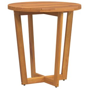 vidaXL Okrągły stolik ogrodowy &Oslash;70x75 cm, lite drewno akacjowe