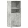 vidaXL Szafka kuchenna, szarość betonu, 57x41,5x131,5 cm