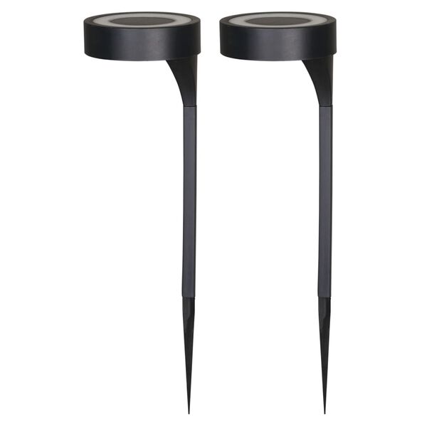 Luxform Ogrodowe lampki solarne LED AYR Orange, 2 szt., czarne