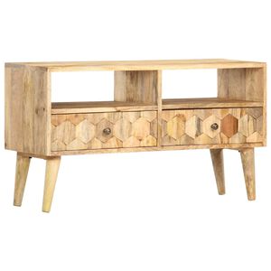 vidaXL Szafka pod TV, 90x30x50 cm, lite drewno mango
