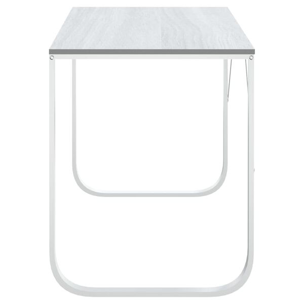 vidaXL Biurko komputerowe, białe, 110x60x73 cm, płyta wi&oacute;rowa