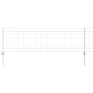 vidaXL Ogrodzenie Euro z słupkiem 10 x 0,6 m Stal ocynkowana srebrny