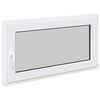 vidaXL Okno piwniczne RISOR 110 x 60 cm PVC i szkło Biały