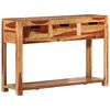 vidaXL Stolik konsolowy, 110x35x75 cm, lite drewno akacjowe