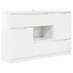 vidaXL Bufet Wysoki połysk biały 100 x 30 x 65,6 Drewno inżynieryjne