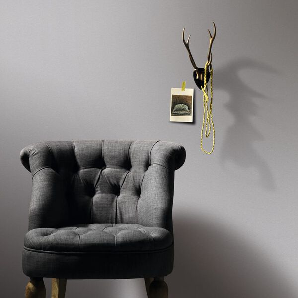 vidaXL Fizelinowa tapeta, 4 rolki, gładka, lśniąca szarość, 0,53 x 10 m