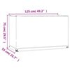 vidaXL Pokrowiec na meble ogrodowe, 8 oczek, 125x55x75 cm, prostokąt