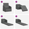 vidaXL Sofa Bed 60cm Ciemnoszary tkanina