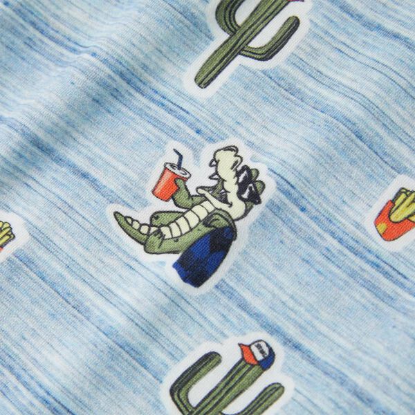 Koszulka dziecięca, mieszany niebieski, 104