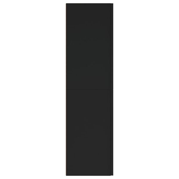 vidaXL Szafka TV, czarna, 30,5x30x110 cm, materiał drewnopochodny