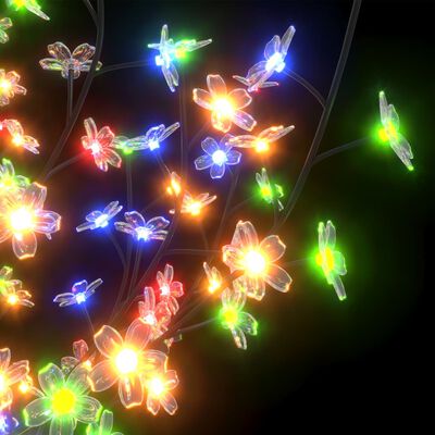 vidaXL Drzewko świąteczne, 1200 kolorowych LED, kwiat wiśni, 400 cm