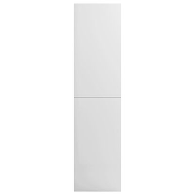 vidaXL Szafa, wysoki połysk, biała, 100x50x200 cm