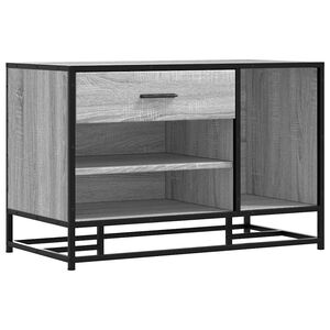vidaXL Ławka na buty Szara Sonoma 80x40x53,5 cm Drewno i metal