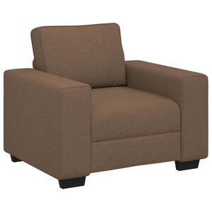 vidaXL Sofa Fotel Brązowy 100x77x82 cm Tkanina