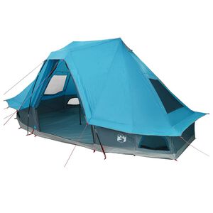 vidaXL Namiot Tipi 6-osobowy Niebieski tafta