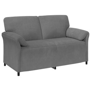 vidaXL Sofa dwuosobowa ciemnoszary 158 x 83 x 95 cm Welur