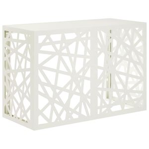 vidaXL Pokrywa do klimatyzatora Biały 90 x 40 x 60 cm Stal