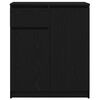 vidaXL Komoda z szufladą Czarny dąb 71x35x84 cm Drewno klejone
