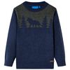 Sweter dziecięcy z dzianiny, granatowy, 104
