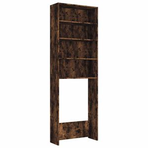 vidaXL Szafka na pralkę, kolor przydymiony dąb, 64x24x190 cm