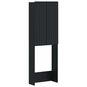 vidaXL Szafka toaletowa ZWOLLE Czarny 66 x 25,5 x 190 cm