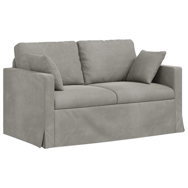 vidaXL Sofa Jasnoszary