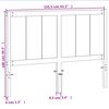 vidaXL Wezgłowie do łóżka, woskowy brąz, 150 cm, lite drewno sosnowe