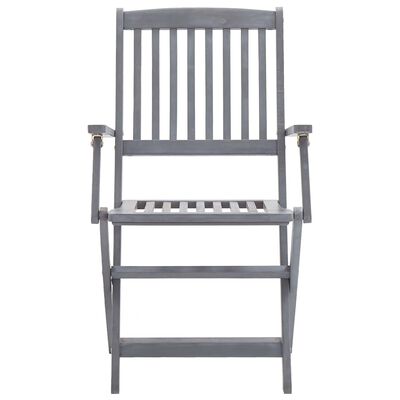 vidaXL Składane krzesła ogrodowe, 2 szt., poduszki, drewno akacjowe