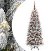 vidaXL Sztuczna choinka Biały 120 cm PVC, plastik, stal i PE