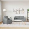 vidaXL Sofa 2 pcs Jasnoszary 158 x 78 x 80 cm tkanina