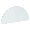 vidaXL Szklana płyta kominkowa przezroczysty 1200 x 500 mm Szkło