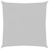vidaXL Żagiel przeciwsłoneczny, jasnoszary, 3,6x3,6 m, 100% poliester