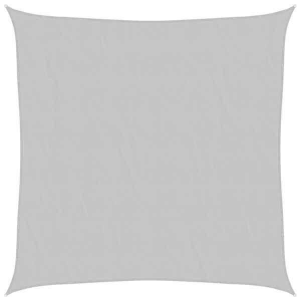 vidaXL Żagiel przeciwsłoneczny, jasnoszary, 3,6x3,6 m, 100% poliester