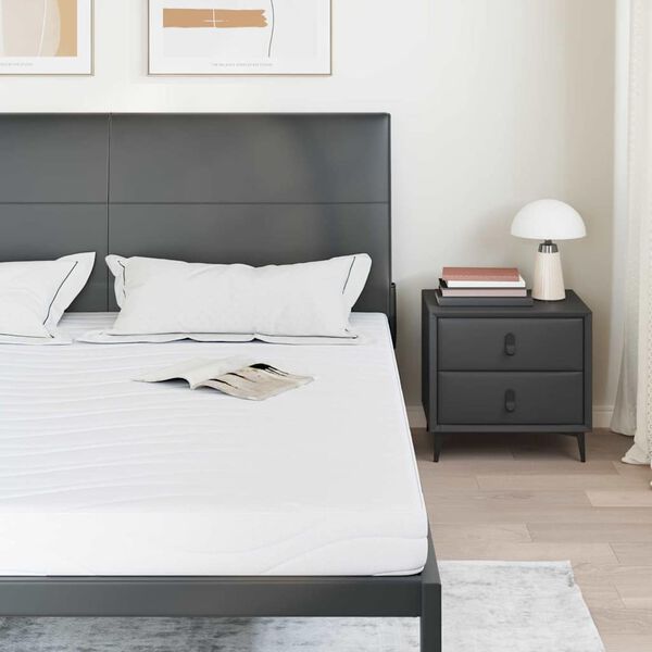 vidaXL Materac Biały 180 x 200 cm Tkanina żakardowa