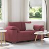 vidaXL Sofa Czerwone wino 160 x 77 x 82 cm tkanina