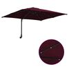 vidaXL Parasolka ogrodowa Bordeaux Czerwony 248,5 x 247,5 x 160 cm