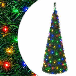 vidaXL Choinka pop up LED 120 cm 50 LED PVC zielony