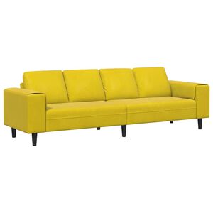 vidaXL Sofa do salonu Ż&oacute;łty 250 x 77 x 76 cm