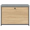 vidaXL Ławka na buty z uchylaną szufladą, dąb sonoma, 82x32x56 cm