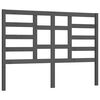 vidaXL Wezgłowie ł&oacute;żka, szare, 166x4x104 cm, lite drewno sosnowe